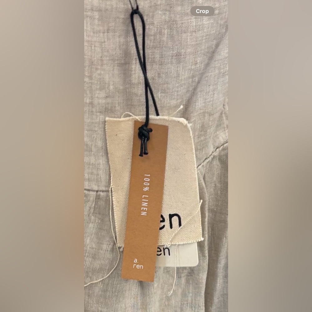 Anthropologie linen maxi dress 100% line brand new with tags - Picture 10 of 12
